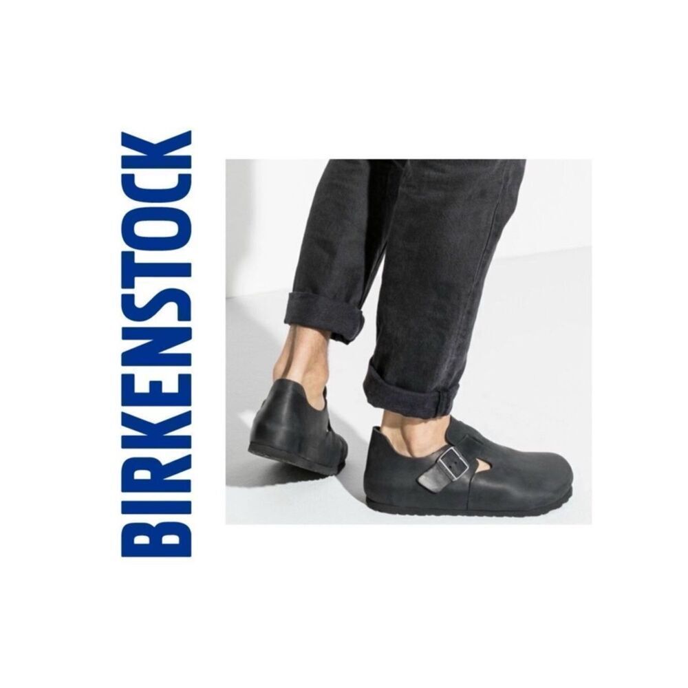 Birkenstock London Black Leather Shoes